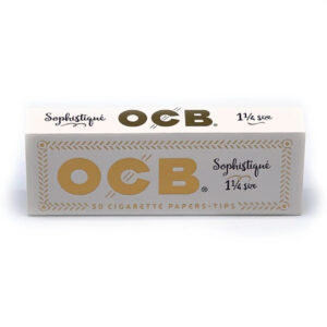 OCB 1 1/4 rice rolling papers w/ tips