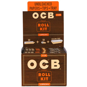 OCB 1 1/4 virgin rolling paper w/ tips